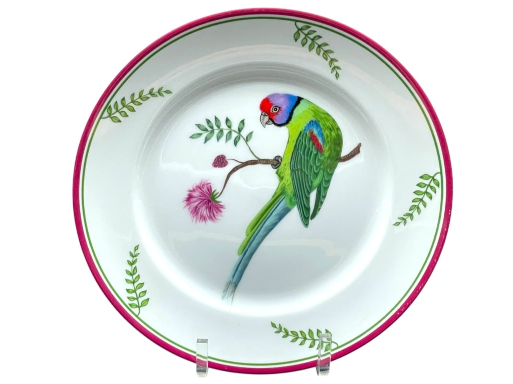 LYNN CHASE PARROTS OF PARADISE PORCELAIN PLATE (1 of 6)