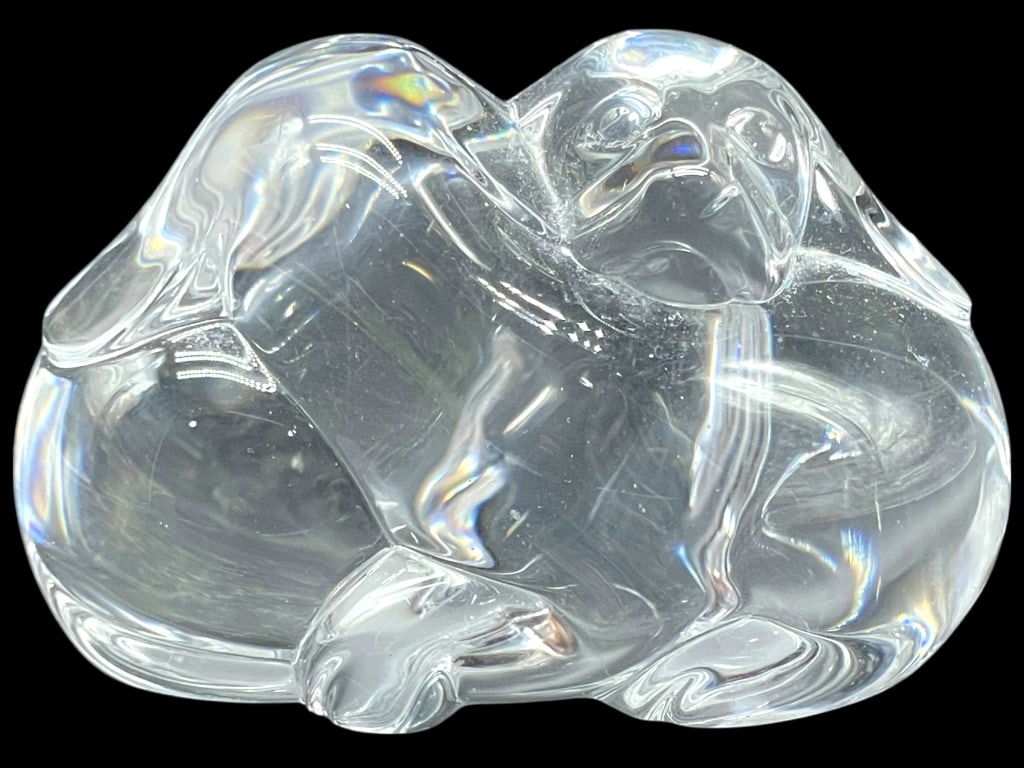 STEUBEN CRYSTAL “PUPPY LOVE?? FIGURINE 2.5" (1 of 6)