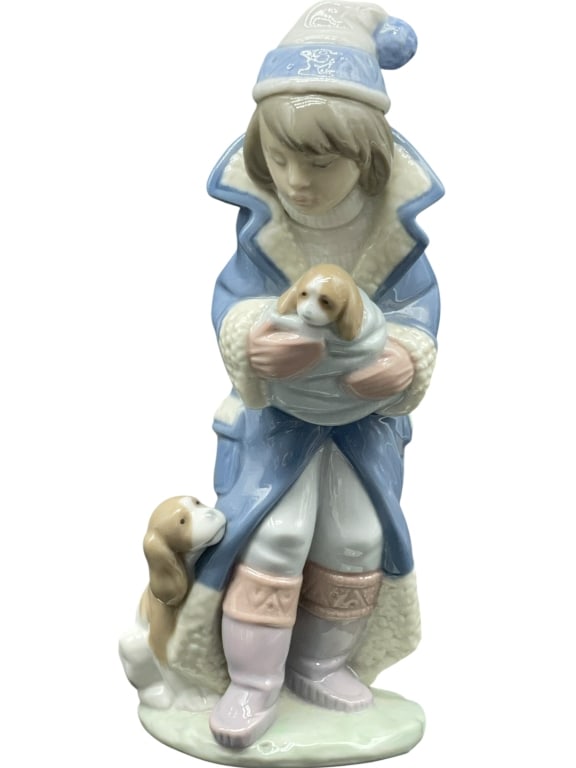 LLADRO FRIDAY’S CHILD BOY W PUPPIES FIGURINE 7" (1 of 6)