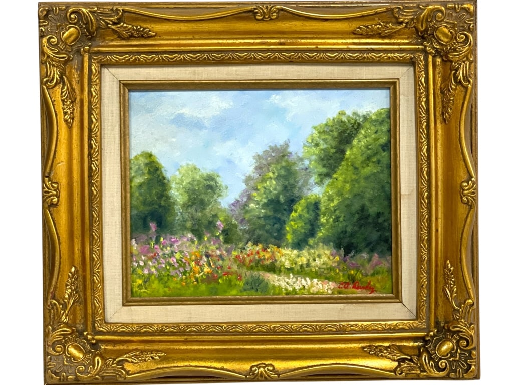 C.A. DAWLEY IMPRESSIONIST LANDSCAPE PAINTING 16" (1 of 6)
