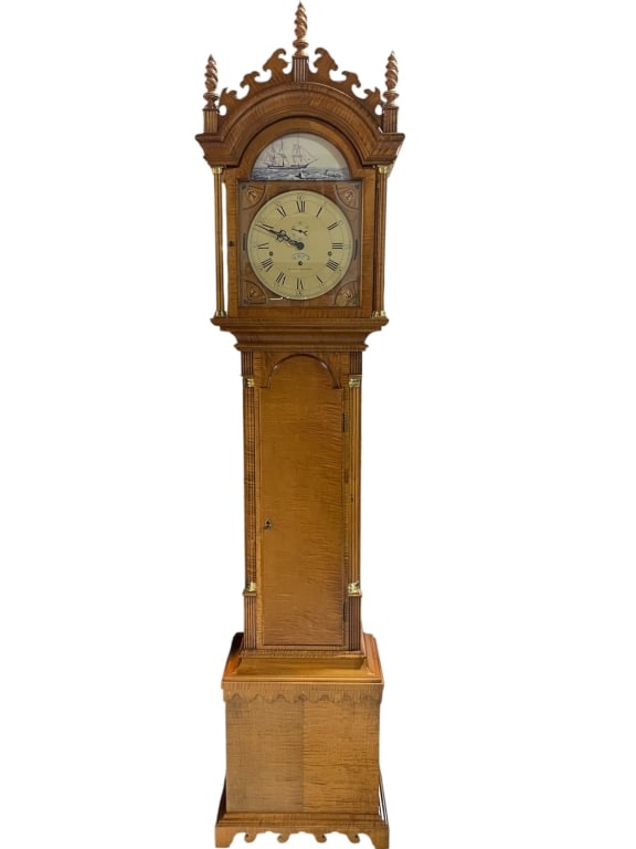 HERITAGE HEIRLOOM NAUTICAL GRANDFATHER CLOCK 85" (1 of 10)