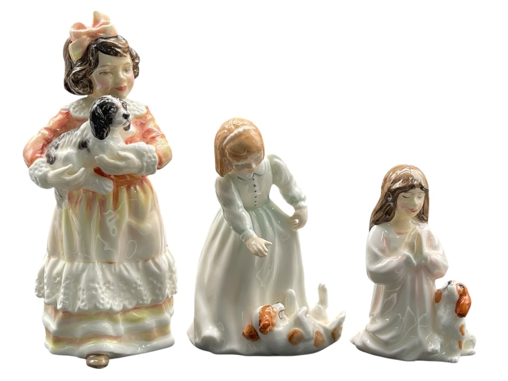 ROYAL DOULTON GIRLS & DOGS FIGURINES (1 of 1)