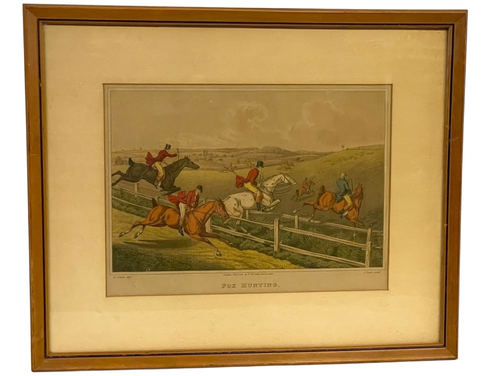 HENRY THOMAS ALKEN FOX HUNTING ENGRAVING 18" (1 of 1)