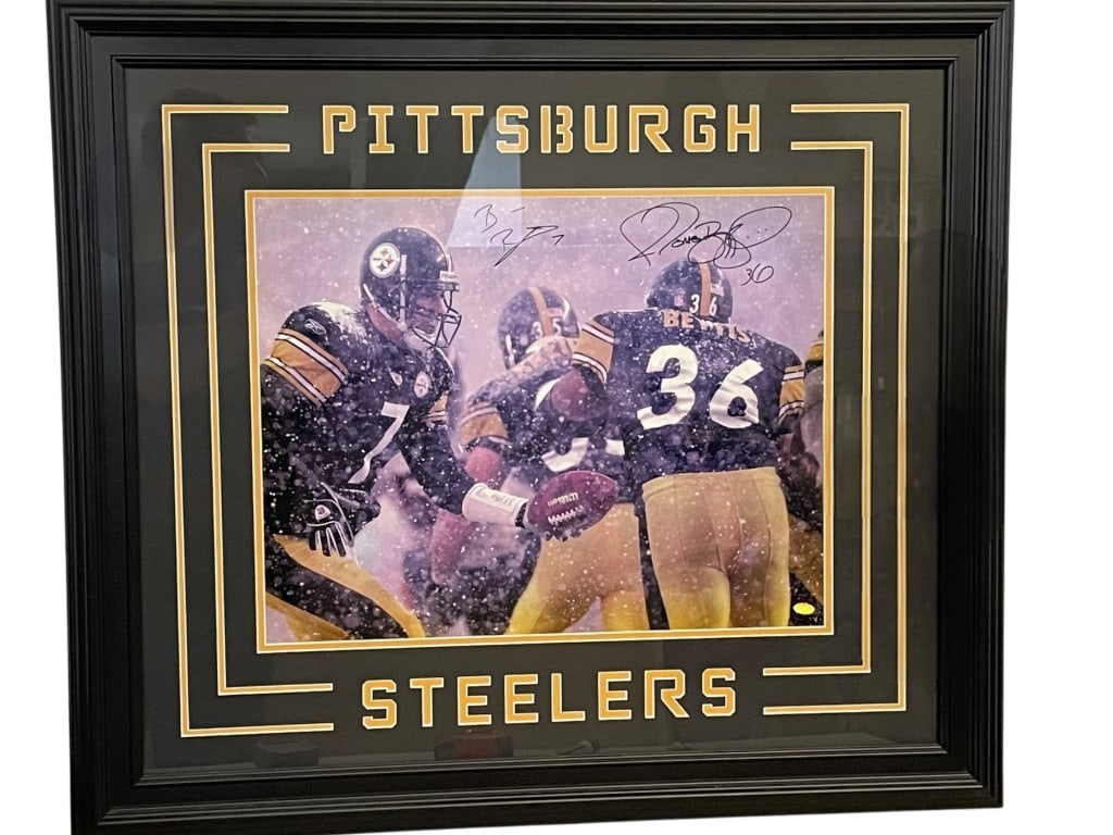 STEELERS DUAL-SIGNED FRAMED PHOTO DISPLAY 32" (1 of 6)