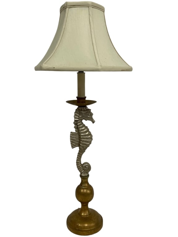 COASTAL SEAHORSE TABLE LAMP 29" (1 of 1)