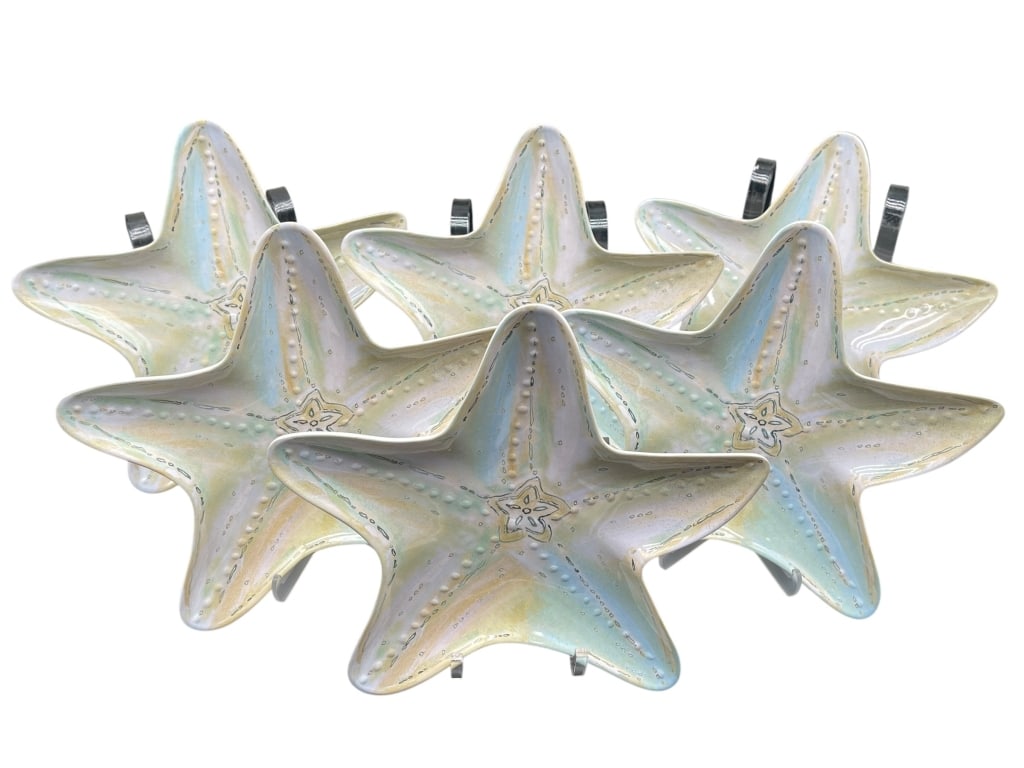 SET OF 6 CYNTHIA COULTER STARFISH SERVING BOWLS: ESTIMATE: $25–$50 SET OF 6 CYNTHIA COULTER STARFISH SERVING BOWLS For ALTERNATE shipping quote or LOCAL PICK-UP DETAILS, please visit dejavuauctionshipping.com CYNTHIA COULTER STARFISH SHAPED COASTA