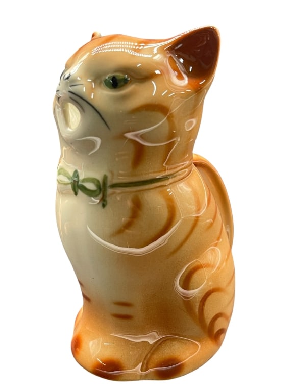 STAFFORDSHIRE ENGLAND CERAMIC TABBY CAT PITCHER 5" (1 of 8)