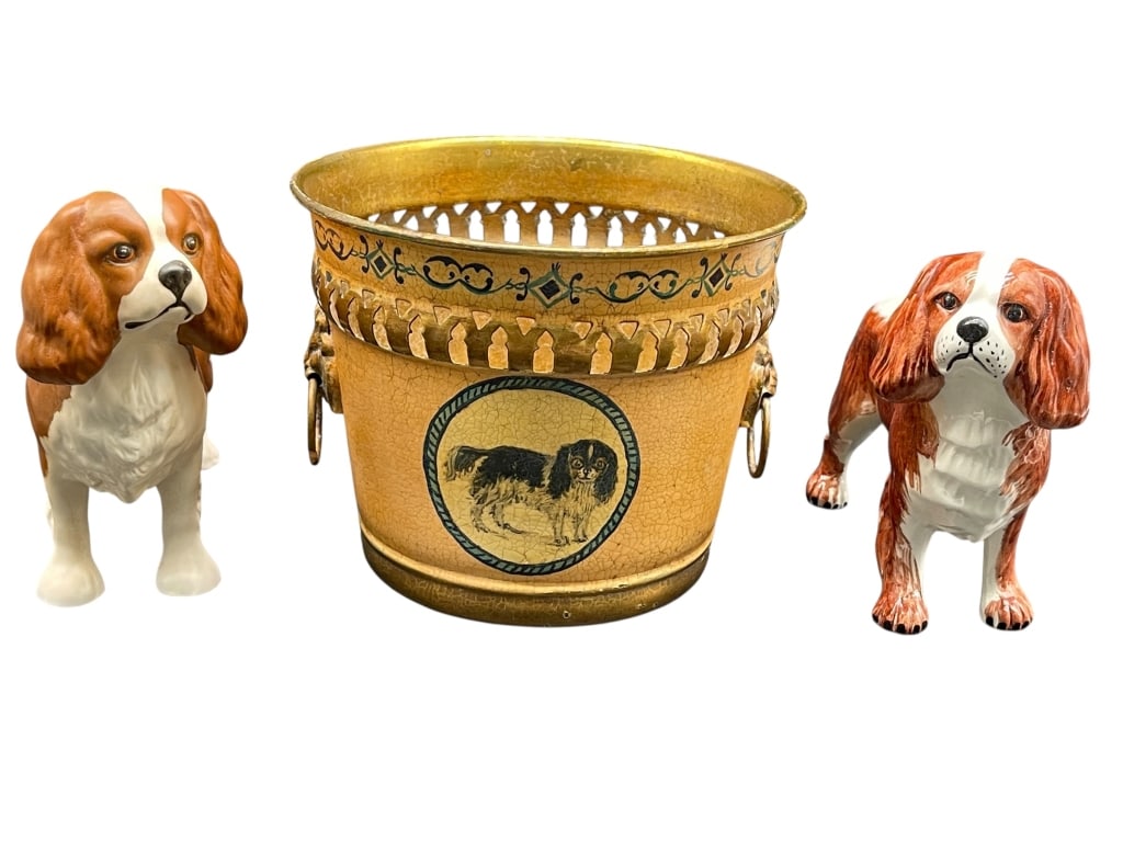 2 BESWICK DOG 6" FIGURES & RAFIELD SEALY CACHEPOT (1 of 10)