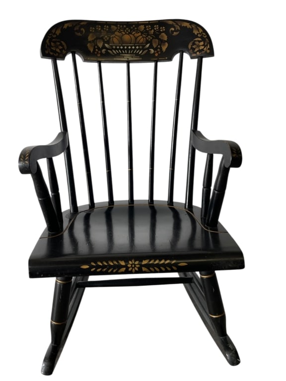 VINTAGE NICHOLS & STONE CHILD’S BOSTON ROCKER 28" (1 of 6)