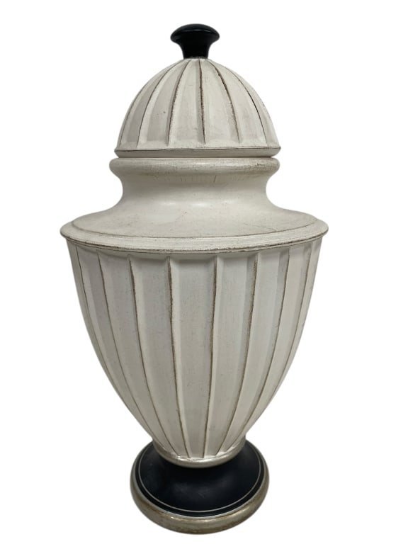LIDDED DECORATIVE URN 18" (1 of 6)
