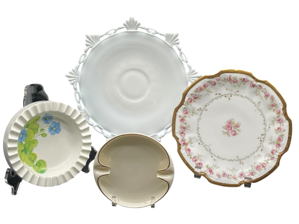 4 PORCELAIN DECORATIVE PLATES NORITAKE GOEBEL 10" (1 of 1)