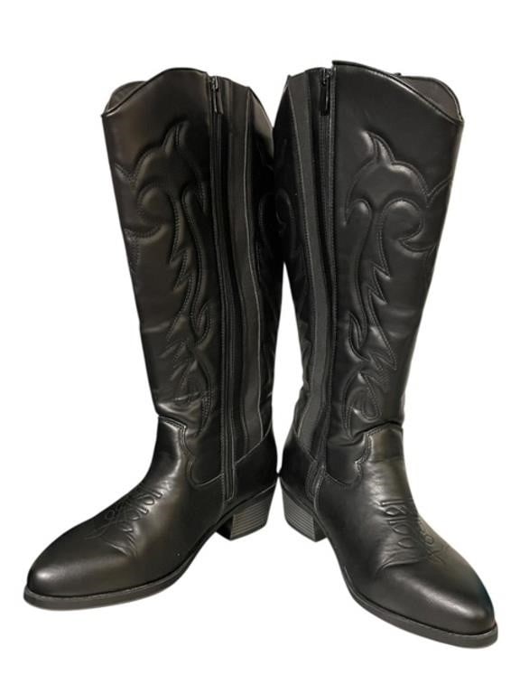 TORRID BLACK COWGIRL BOOTS X WIDE CALVES 9.5 WW (1 of 7)