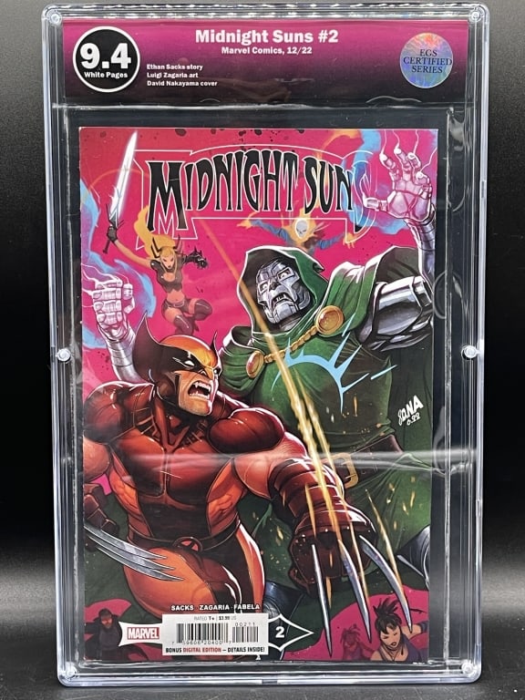 MIDNIGHT SUNS #2 EGS 9.4 WHITE PAGES MARVEL (2022) (1 of 3)