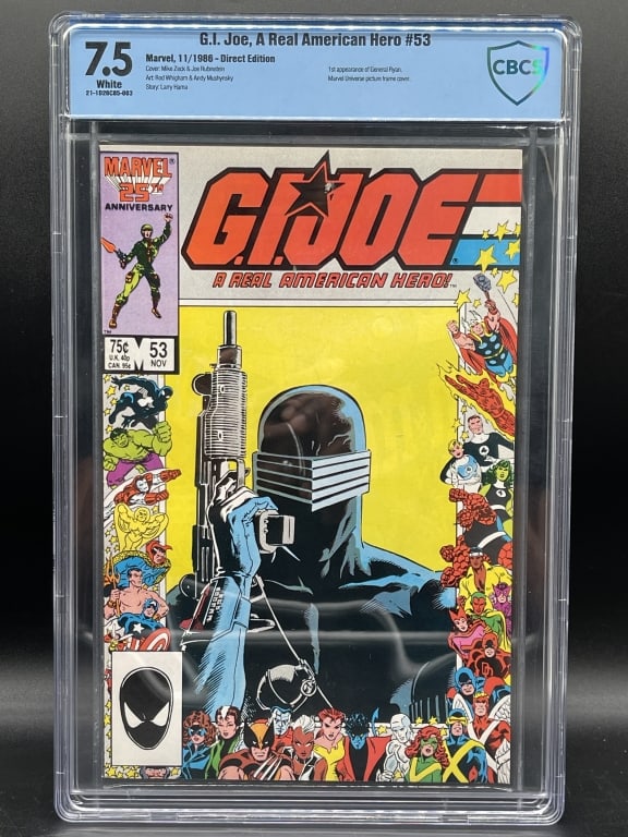 G.I. JOE A REAL AMERICAN HERO #53 CBCS 7.5 (1986) (1 of 3)