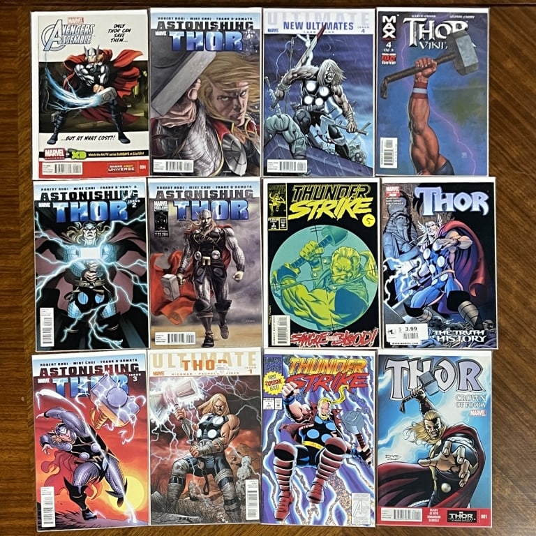 LOT OF 12 MARVEL COMICS WITH ASTONISHING THOR (1 of 2)