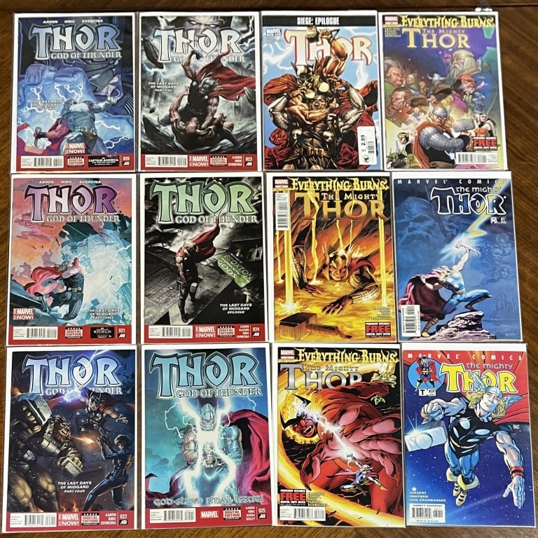 THOR GOD OF THUNDER COMIC LOT OF 12 (1 of 2)