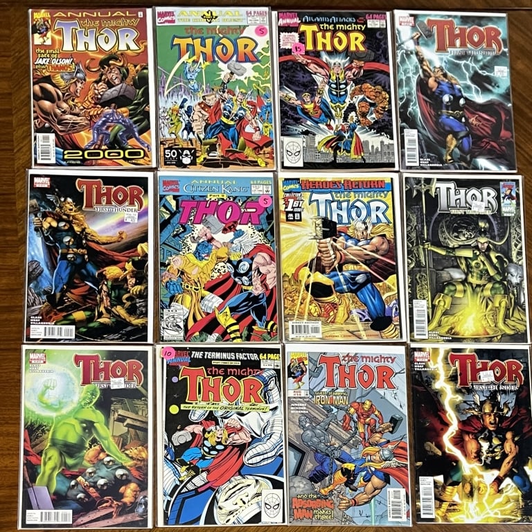 THOR MARVEL COMIC LOT OF 12 (1 of 2)