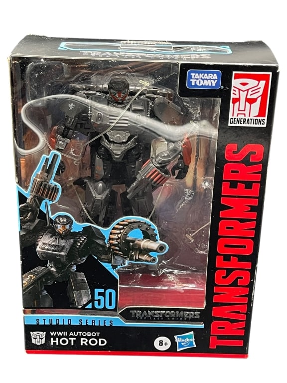 TRANSFORMERS STUDIO SERIES HOT ROD: For ALTERNATE shipping quote or LOCAL PICK-UP DETAILS, please visit dejavuauctionshipping.com TRANSFORMERS STUDIO SERIES #50 WWII AUTOBOT HOT ROD FIGURE BY HASBRO TAKARA TOMY Official **Transformers S