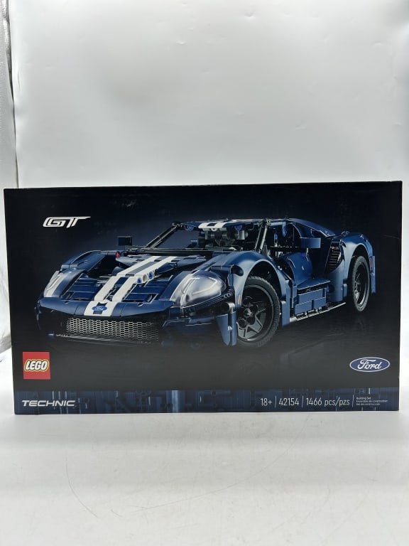 LEGO TECHNIC FORD GT MODEL BUILDING SET: For ALTERNATE shipping quote or LOCAL PICK-UP DETAILS, please visit dejavuauctionshipping.comLEGO TECHNIC FORD GT MODEL BUILDING SET 42154 – 1466 PIECESAuthentic LEGO Technic Ford GT building set
