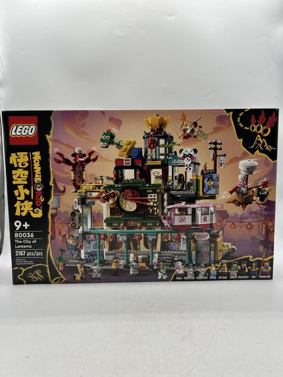 LEGO MONKIE KID THE CITY OF LATERNS BUILDING SET: For ALTERNATE shipping quote or LOCAL PICK-UP DETAILS, please visit dejavuauctionshipping.comLEGO MONKIE KID 80036 THE CITY OF LANTERNS LARGE DISPLAY BUILDING SETHighly detailed LEGO Monkie Kid
