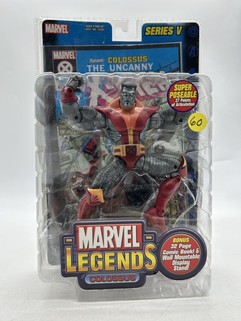 MARVEL LEGENDS COLOSSUS V ACTION FIGURE TOY BIZ: For ALTERNATE shipping quote or LOCAL PICK-UP DETAILS, please visit dejavuauctionshipping.com TOY BIZ MARVEL LEGENDS COLOSSUS SERIES V SUPER POSEABLE X-MEN ACTION FIGURE Highly collectible Marvel Lege