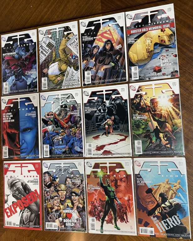 52 COMIC SERIES LOT OF 12 DC COMICS (2006–2007) (1 of 2)