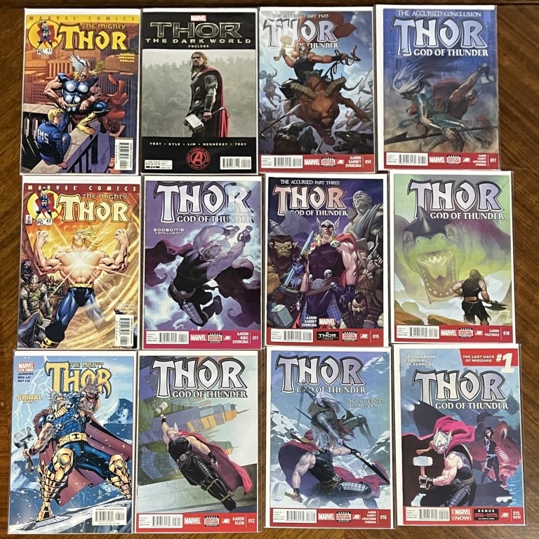 THOR GOD OF THUNDER COMIC LOT OF 12 (1 of 4)