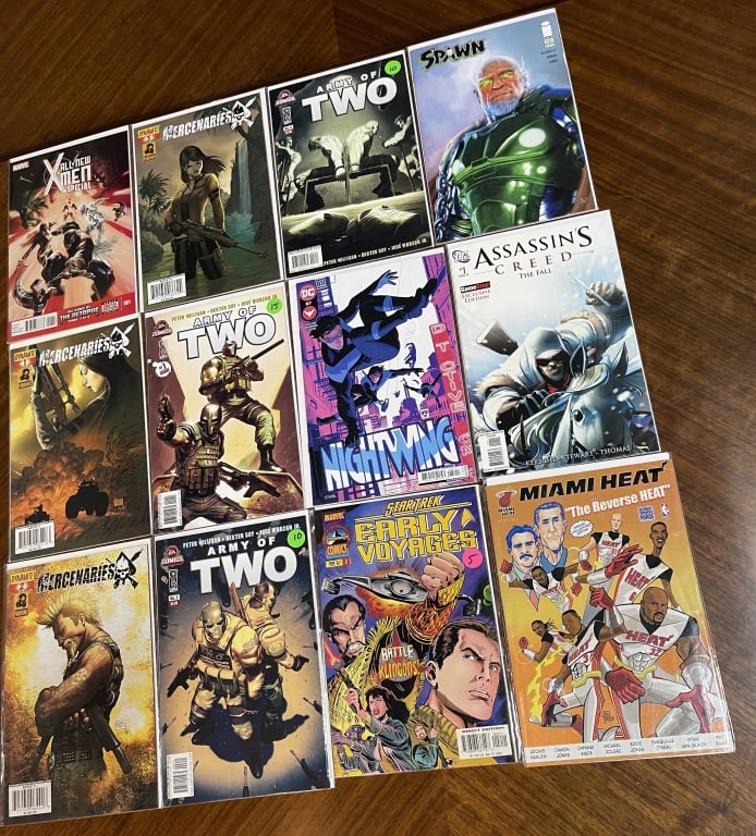 COMIC BOOK LOT OF 12 SPAWN, ARMY OF TWO, NIGHTWING (1 of 2)