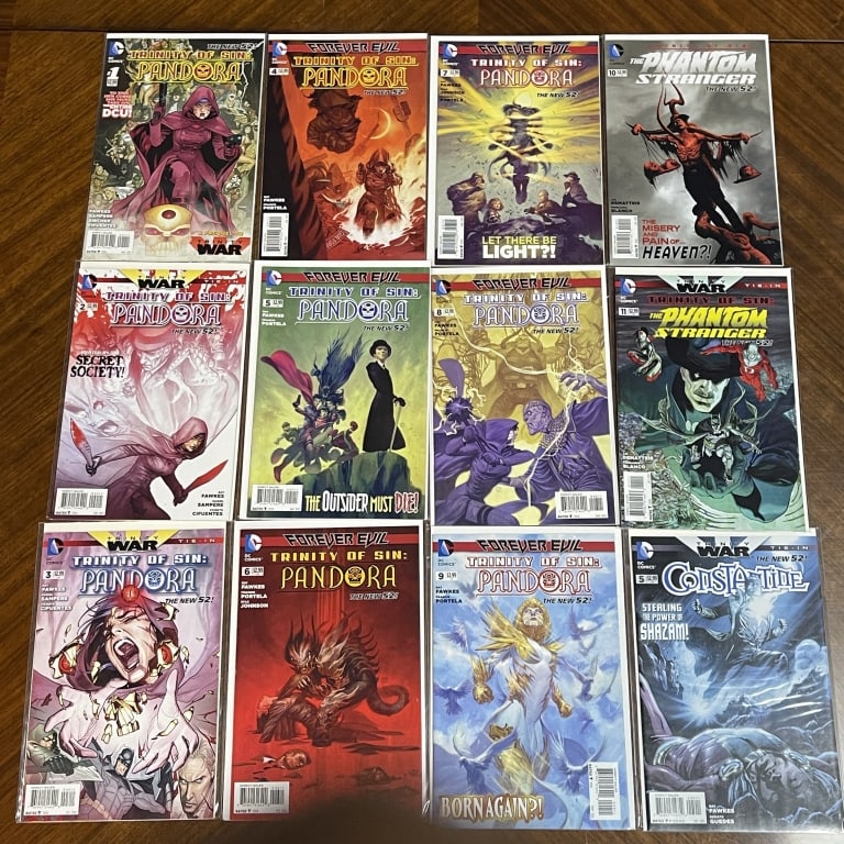 DC TRINITY OF SIN PANDORA COMIC LOT OF 12 (1 of 2)