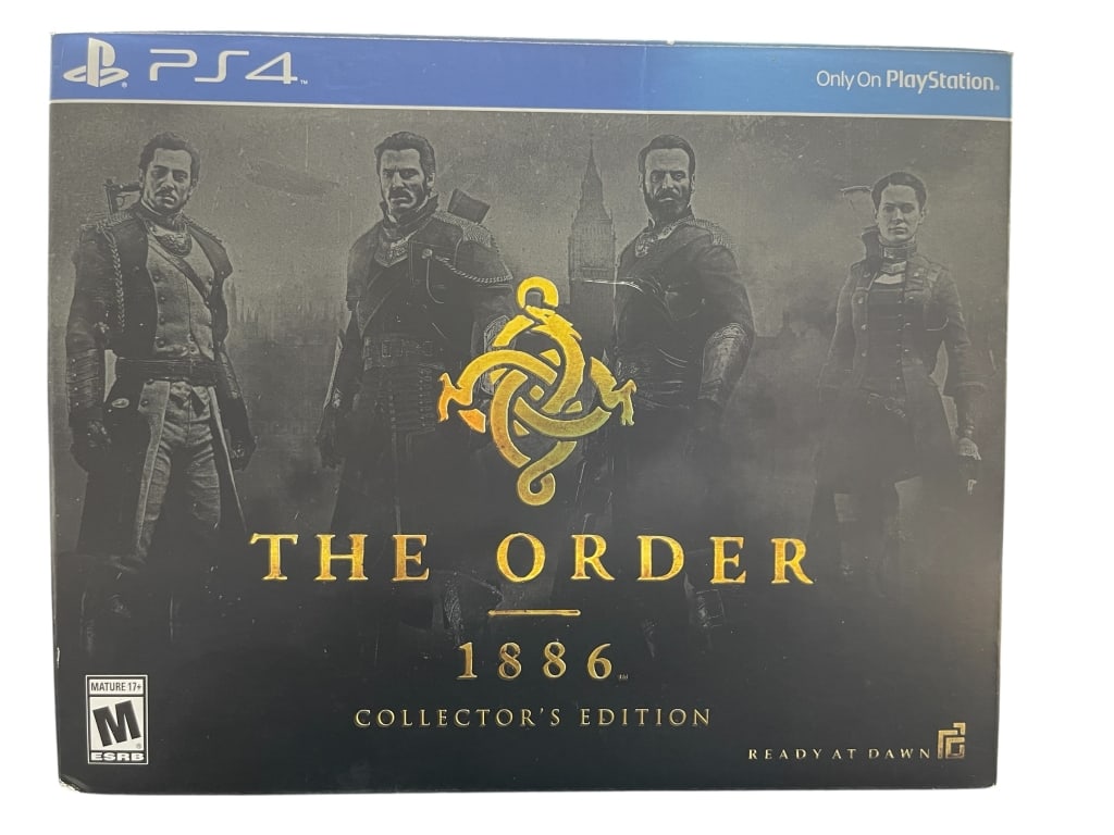 THE ORDER 1886 PS4 COLLECTOR'S EDITION GAME SET: For ALTERNATE shipping quote or LOCAL PICK-UP DETAILS, please visit dejavuauctionshipping.com THE ORDER 1886 PLAYSTATION 4 COLLECTOR'S EDITION VIDEO GAME SET Collector’s Edition of *The Order: 1886*