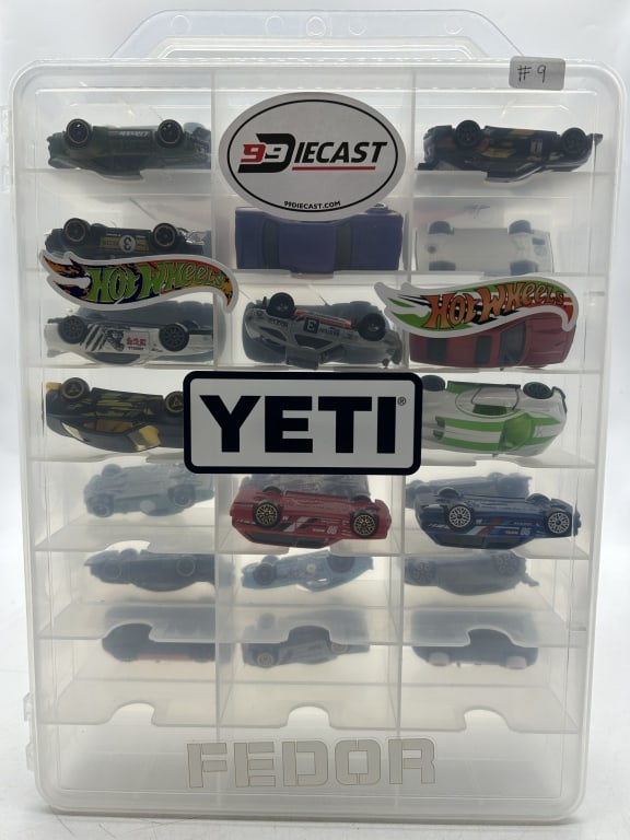 HOT WHEELS DIECAST CAR LOT IN 48 SLOT DISPLAY #9 (1 of 7)