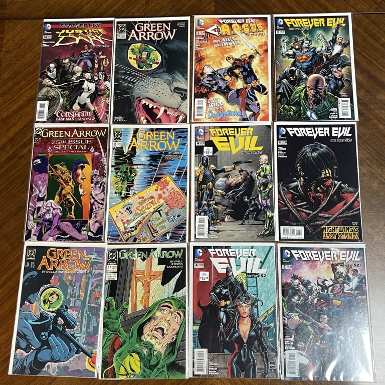DC FOREVER EVIL GREEN ARROW COMIC LOT OF 12 (1 of 2)