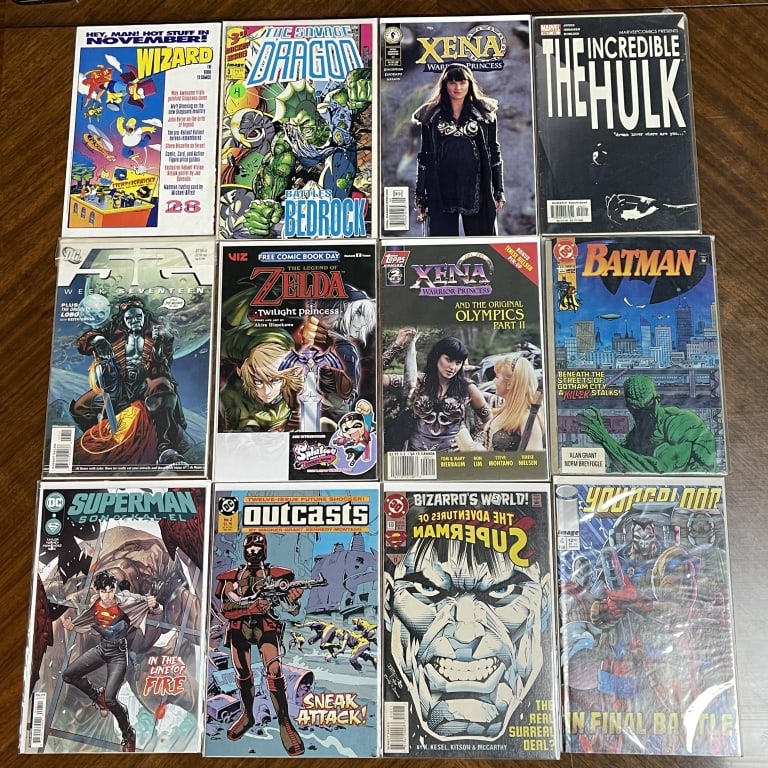 MIXED COMIC BOOK LOT OF 12 MARVEL DC ZELDA (1 of 2)