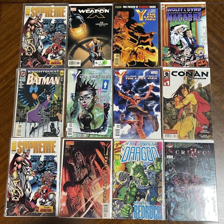MIXED COMIC BOOK LOT OF 12 MARVEL DC IMAGE VERTIGO (1 of 2)