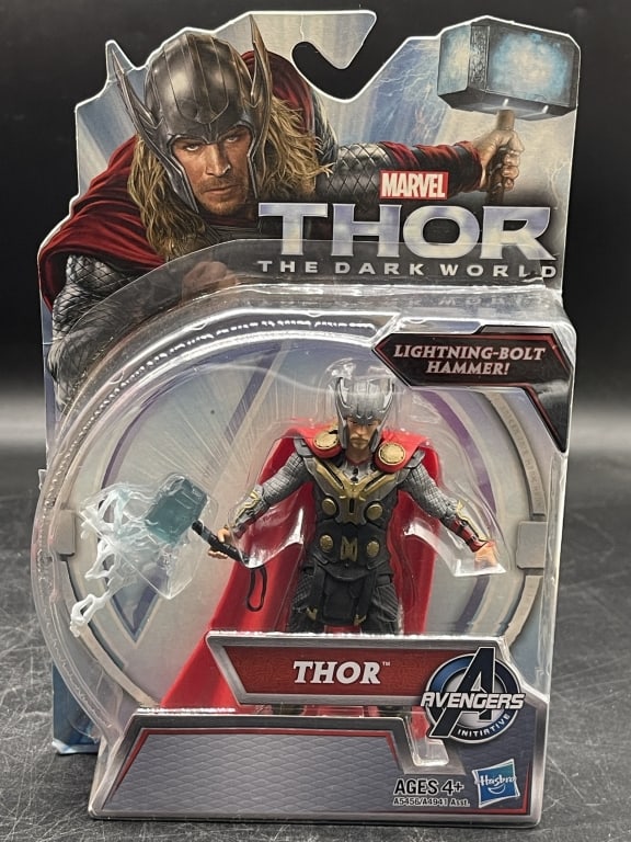 THOR THE DARK WORLD LIGHTNING-BOLT HAMMER FIGURE: For ALTERNATE shipping quote or LOCAL PICK-UP DETAILS, please visit dejavuauctionshipping.com THOR THE DARK WORLD LIGHTNING-BOLT HAMMER ACTION FIGURE MARVEL AVENGERS INITIATIVE Marvel Studios **Thor:
