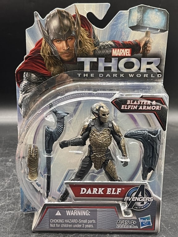 THOR THE DARK WORLD DARK ELF ACTION FIGURE MARVEL: For ALTERNATE shipping quote or LOCAL PICK-UP DETAILS, please visit dejavuauctionshipping.com THOR THE DARK WORLD DARK ELF BLASTER & ELFIN ARMOR ACTION FIGURE BY HASBRO Marvel Studios **Thor: The Dark