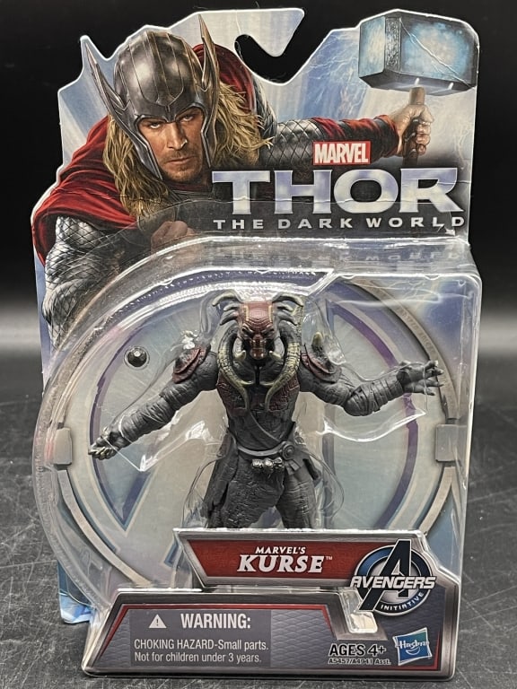 THOR THE DARK WORLD MARVEL’S KURSE ACTION FIGURE: For ALTERNATE shipping quote or LOCAL PICK-UP DETAILS, please visit dejavuauctionshipping.com MARVEL STUDIOS THOR THE DARK WORLD KURSE AVENGERS INITIATIVE ACTION FIGURE Official **Marvel Studios Thor: