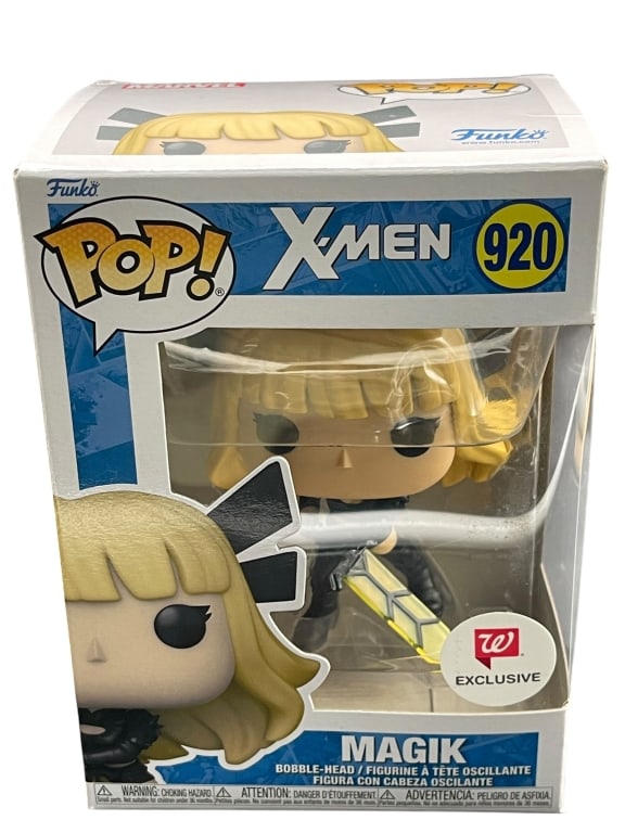 FUNKO POP! X-MEN MAGIK #920 WALGREENS EXCLUSIVE: For ALTERNATE shipping quote or LOCAL PICK-UP DETAILS, please visit dejavuauctionshipping.comFUNKO POP! X-MEN MAGIK #920 WALGREENS EXCLUSIVE VINYL BOBBLE-HEADOfficial **Funko Pop! X-Men collectible