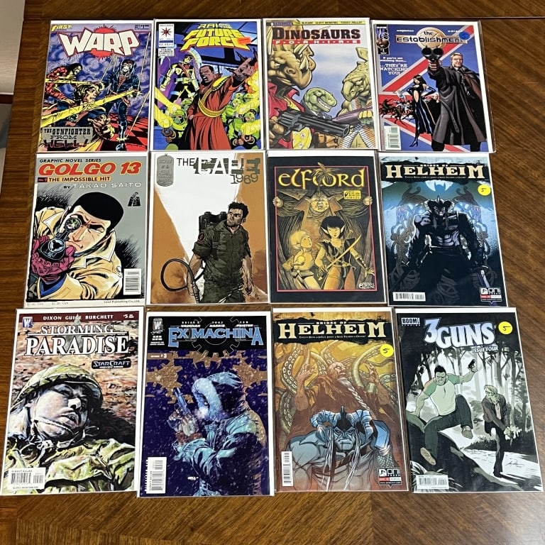 MIXED COMIC BOOK LOT OF 12 WARP EX MACHINA HELHEIM (1 of 2)