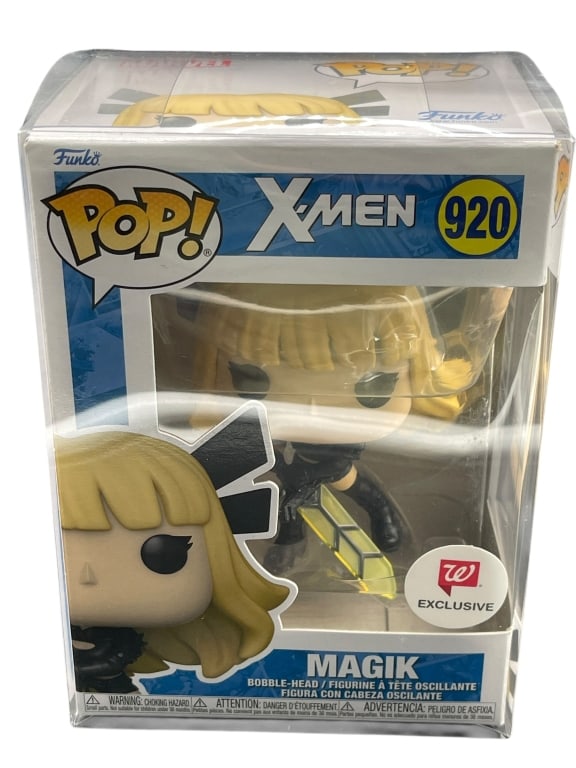 FUNKO POP! X-MEN MAGIK #920 WALGREENS EXCLUSIVE: For ALTERNATE shipping quote or LOCAL PICK-UP DETAILS, please visit dejavuauctionshipping.com FUNKO POP! MARVEL X-MEN MAGIK #920 WALGREENS EXCLUSIVE VINYL BOBBLE-HEAD FIGURE Official **Funko Pop! Marv