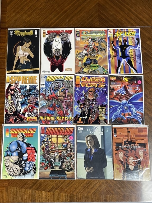 MIXED COMIC BOOK LOT OF 12 CYBER FORCE YOUNGBLOOD (1 of 2)
