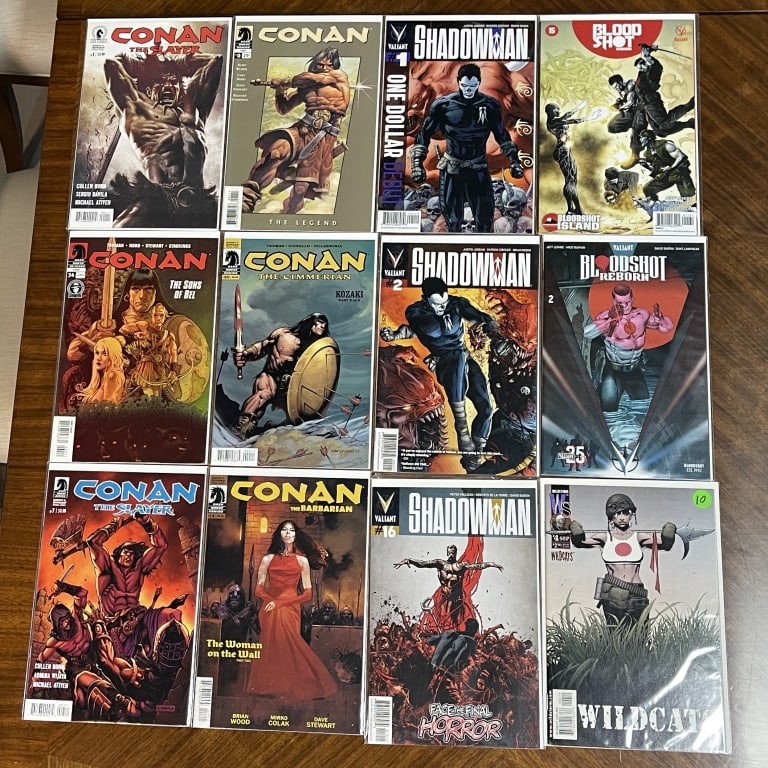 COMIC BOOK LOT OF 12 CONAN SHADOWMAN BLOODSHOT (1 of 2)