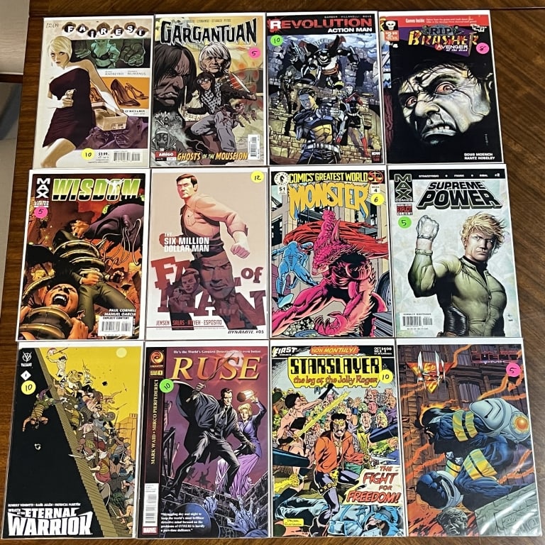 MIXED COMIC BOOK LOT OF 12 MAX SUPREME (1 of 2)
