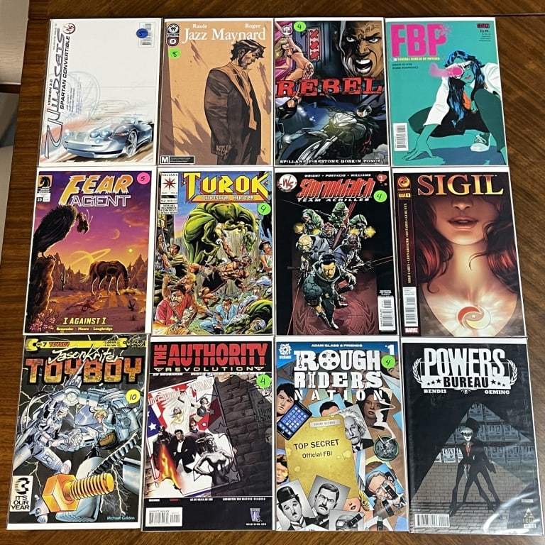 MIXED COMIC BOOK LOT OF 12 TUROK SIGIL POWERS (1 of 2)