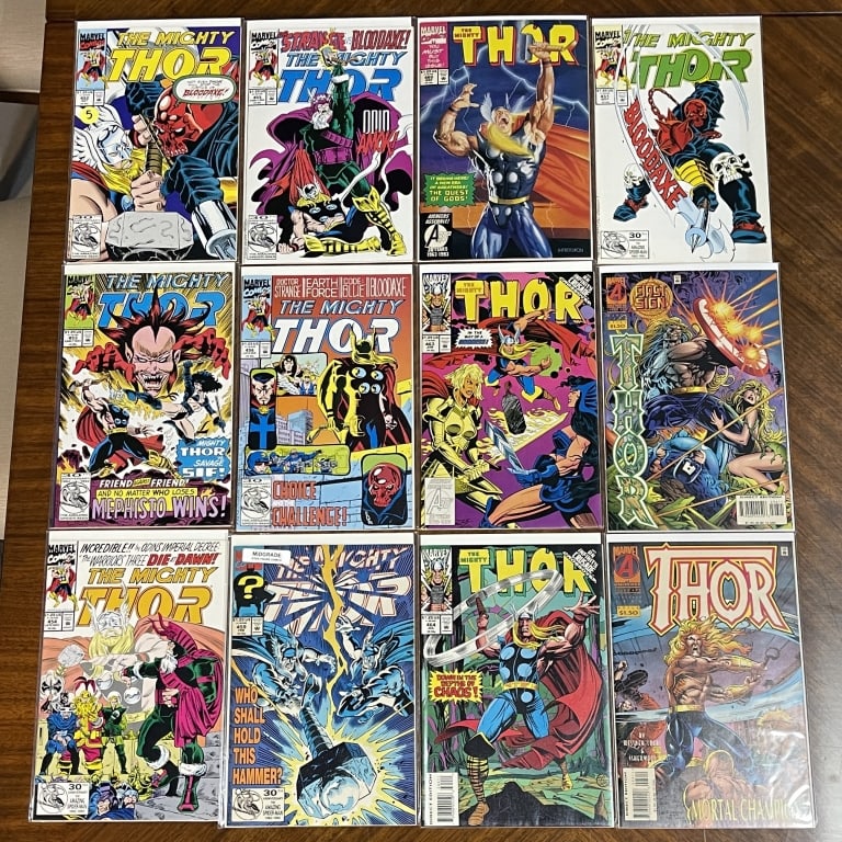 MARVEL THOR COMIC BOOK LOT OF 12 (1 of 2)