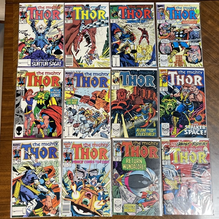 MARVEL MIGHTY THOR COMIC BOOK LOT OF 12 (1 of 2)