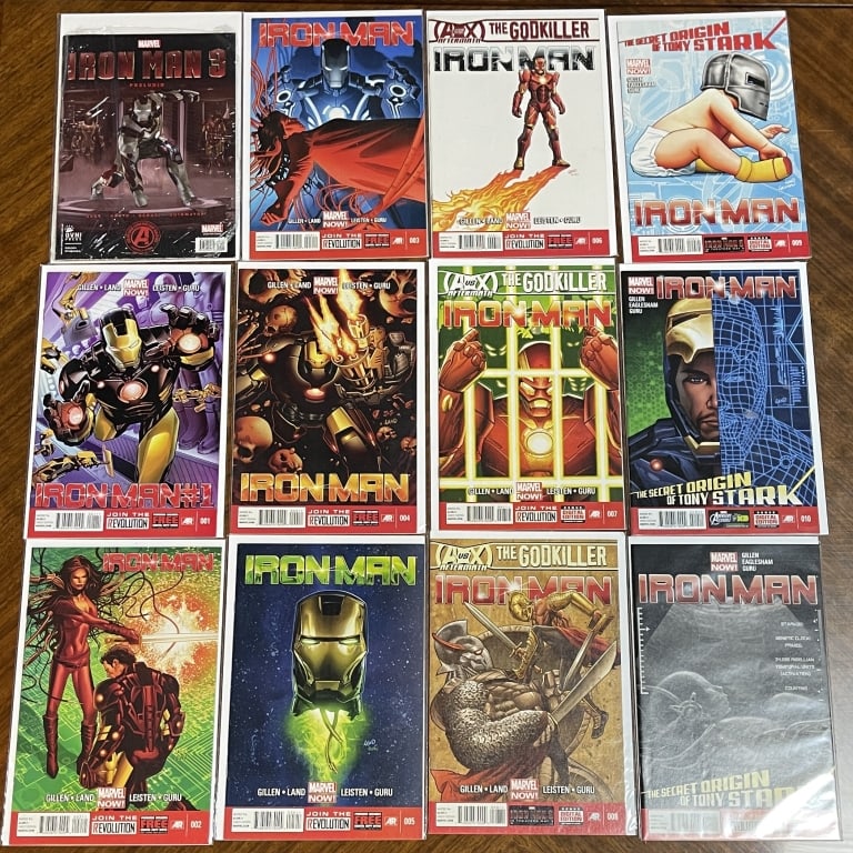 IRON MAN MARVEL COMIC BOOK LOT OF 12 (1 of 2)