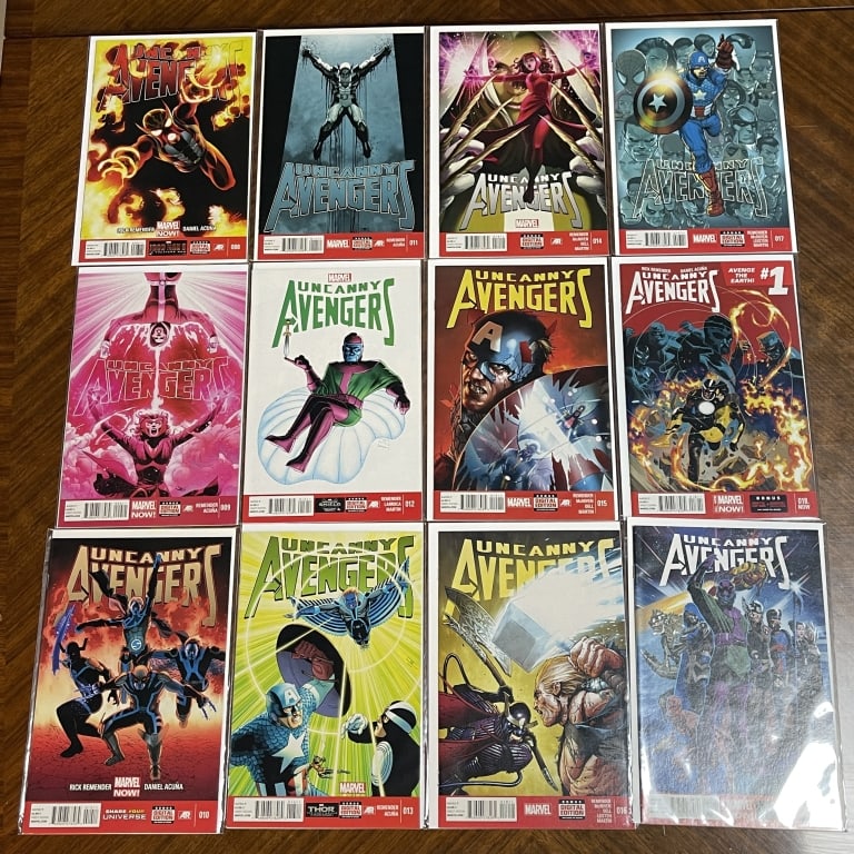 UNCANNY AVENGERS MARVEL NOW COMIC LOT OF 12 (1 of 2)