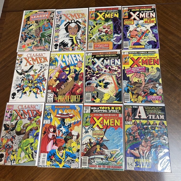 MARVEL X-MEN COMIC BOOK LOT OF 12 CLASSIC X-MEN (1 of 2)