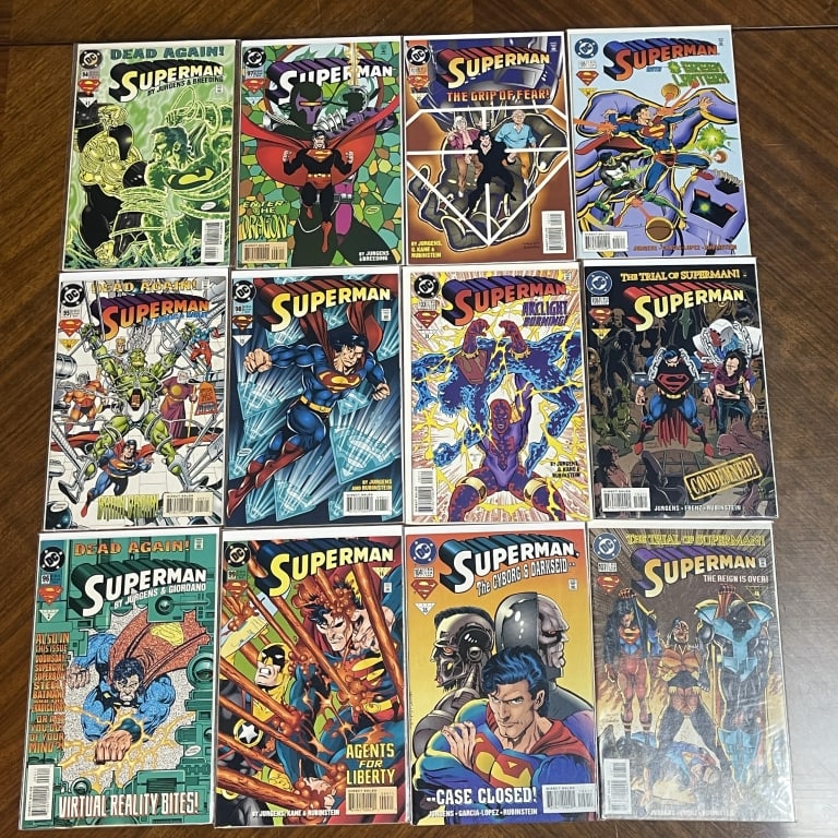 SUPERMAN COMIC BOOK LOT OF 12 DEATH OF SUPERMAN (1 of 2)
